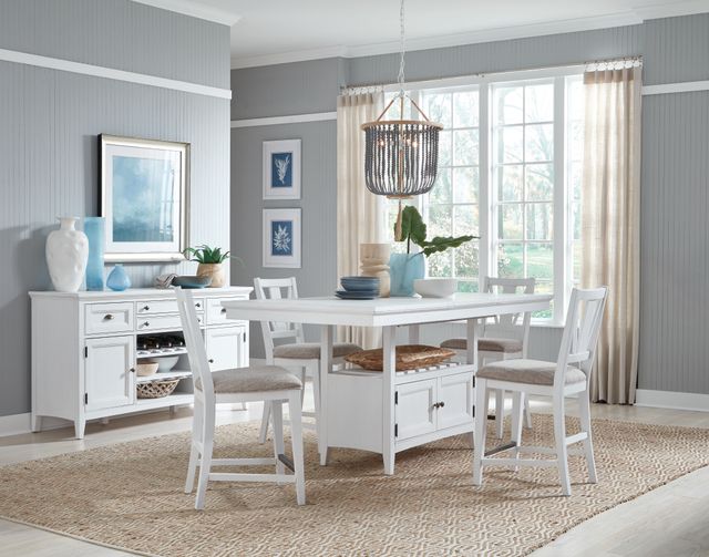 Magnussen White Counter Height Dining Group-0