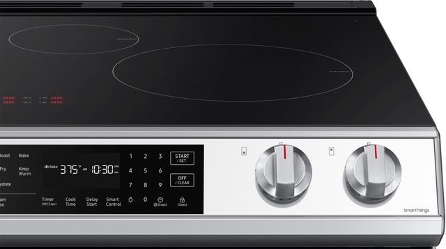 Samsung 30" White Glass Slide In Induction Range-7