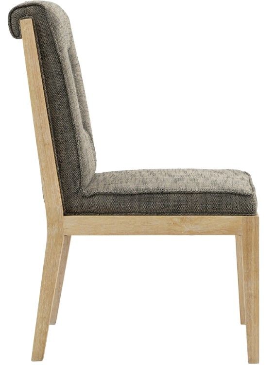 Meridian Furniture Gwendolyn Gray/Natural Upholstered Dining Side Chair-3