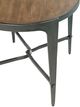 Hammary® Olmsted Rustic Oak Round End Table with Black Base-5