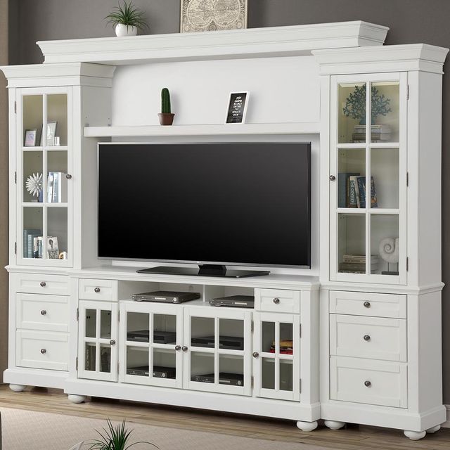 Parker House® Cape Cod 4-Piece Vintage White 63" Entertainment Wall-1