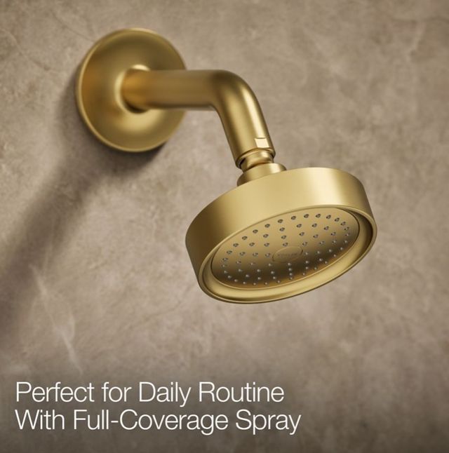KOHLER® Purist® Rite-Temp® Vibrant Brushed Moderne Brass 2.5 GPM Shower Trim Kit with Lever Handle-3