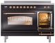Ilve® Nostalgie II Series 48" Glossy Black Pro Style Induction Range-2