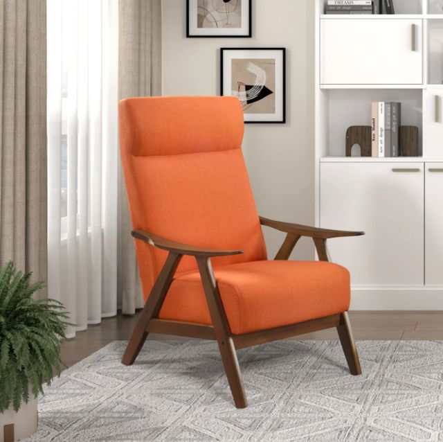 Homelegance® Kalmar Orange Accent Chair-1