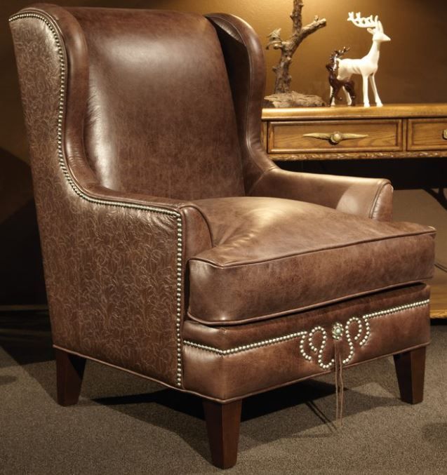 Marshfield Furniture Logan (Leather) Dark Orange Chair-1