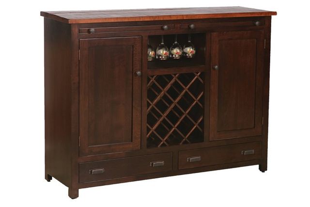 Door County Settlers Wine Server 56"W x 42"H x 18.5"D-0