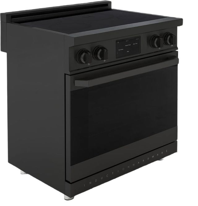 Induction Hardware 30" Black Stainless Steel Pro Style Induction Range-2