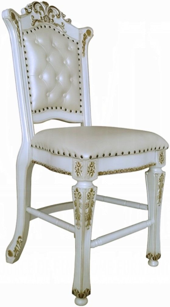 ACME Furniture Vendome 2-Piece Antique Pearl Counter Stool Set-0
