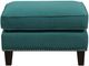 Elements International Erica Heirloom Teal Ottoman-3