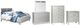 Signature Design by Ashley® Olivet 5-Piece Silver King Panel Bed Set-0