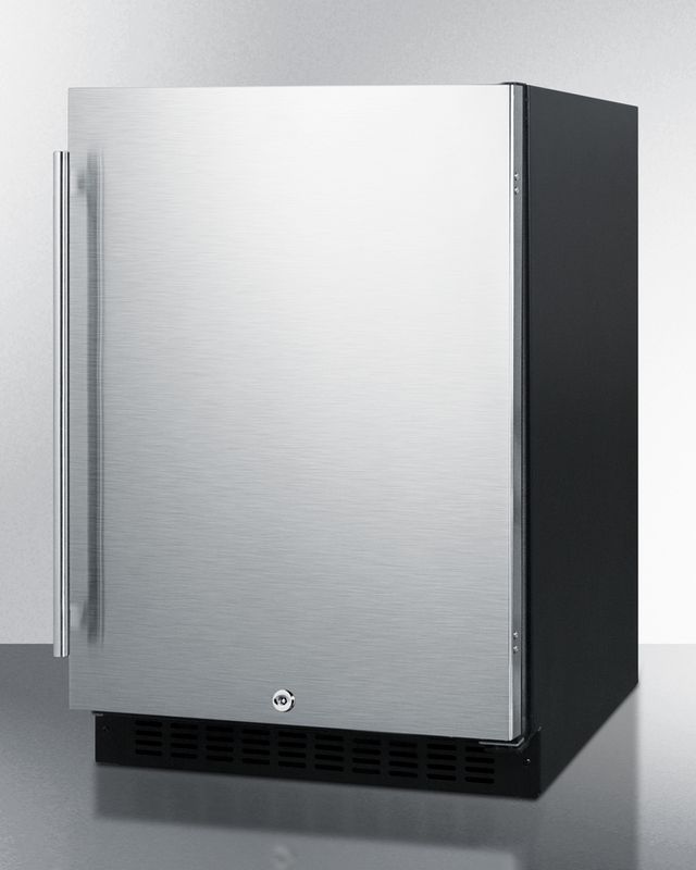 Summit® 4.8 Cu. Ft. Stainless Steel Under the Counter Refrigerator-3