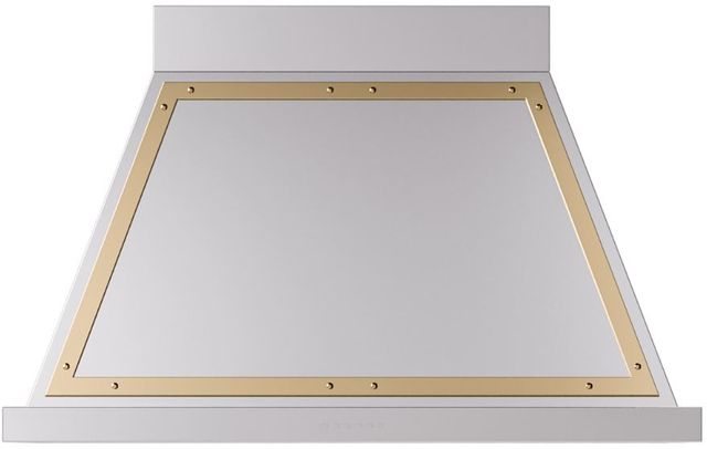 Ilve® Nostalgie II Noblesse 40" Stainless Steel Wall Mounted Range Hood with Brass Trim-0