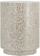 A & B Home White Stool-1