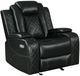 New Classic® Home Furnishings Orion II Black Power Glider Recliner-0