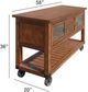 ACME Furniture Kadri Distressed Chestnut Kitchen Cart-2