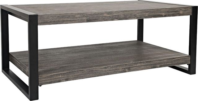 Jofran Inc. Pinnacle Platinum Cocktail Table with Black Frame-0