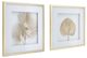 A & B Home Zola 2-Piece Gold/White Botanical Wall Art Set-0