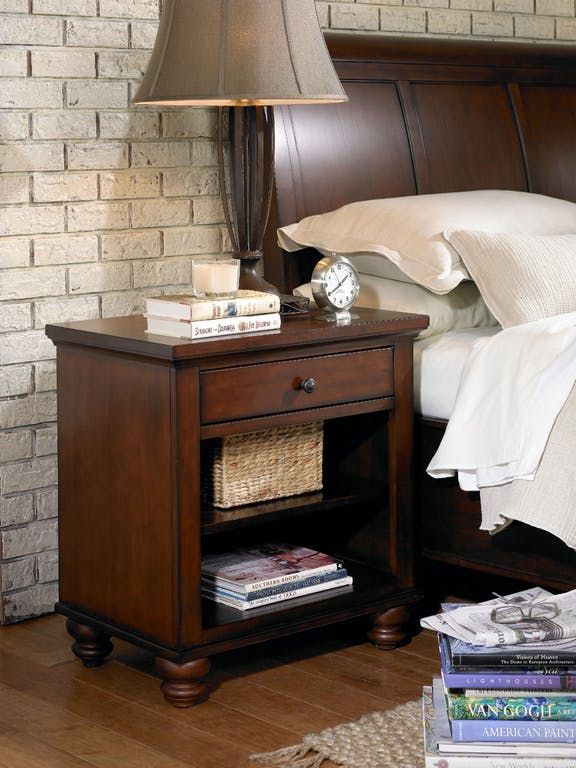 aspenhome® Cambridge Light Gray Nightstand-1