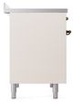 Ilve® Nostalgie II Noblesse 40'' Antique White Pro Style Induction Range with Burnished Trim-2