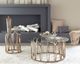 Coaster® Monett Glass Top Coffee Table with Chocolate Chrome Base-2