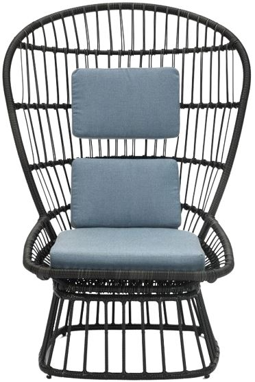 ACME Furniture Wicker 白き Easy Chair/stool