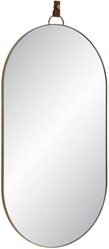 Renwil® Hudson Antique Brushed Brass Accent Mirror-2