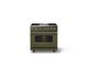 Viking® 5 Series 36" Martini Pro Style Dual Fuel (NG) Range with Brushed Brass Trim-3