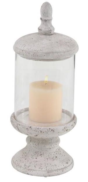 Deco Marche White Cement Stone Living Room Decorative Jars-0