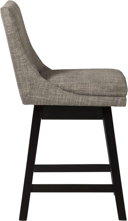 Signature Design by Ashley® Tallenger Beige 39" Upholstered Swivel Bar Stool -2