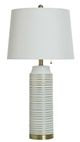 StyleCraft Gold/White Table Lamp-0