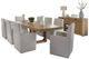Parker House® Escape 10-Piece Glazed Natural Oak Mirage Mist Dining Set with Console-0