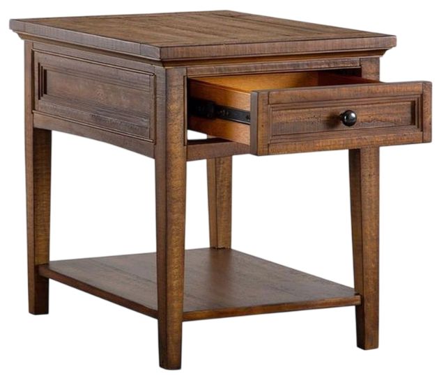 Magnussen Home® Bay Creek Toasted Nutmeg End Table-3