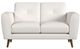 Elements International Sonata Ling Dian White Loveseat-2