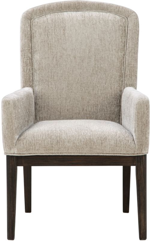 Signature Design by Ashley® Bannette Light Brown/Light Gray Upholstered Dining Arm Chair-2