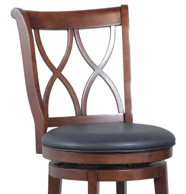 Powell® Carmen Black/Rustic Oak Counter Stool-1
