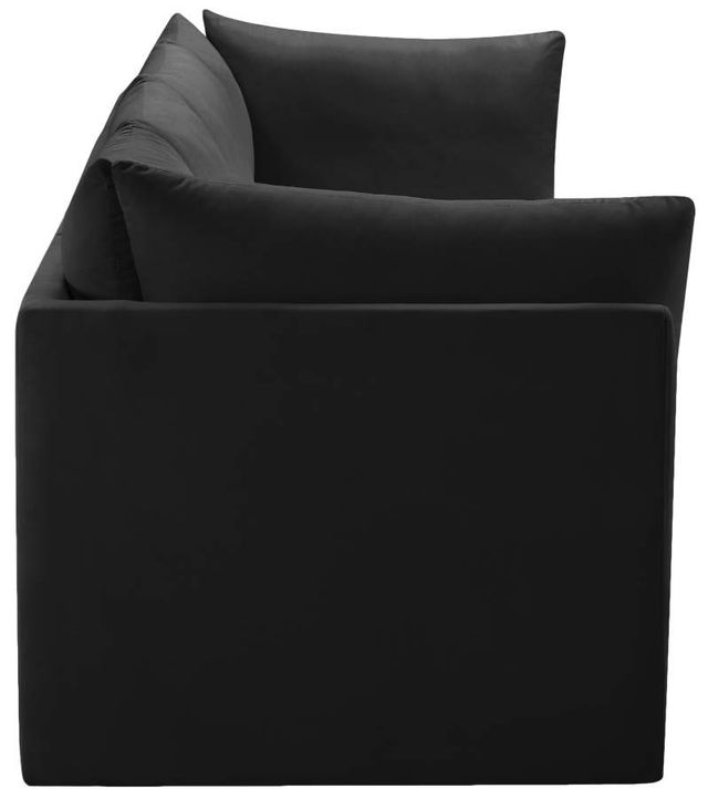 Meridian Furniture Jacob Black 140" Modular Velvet Sofa-2