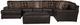 Jackson Furniture Denali 4-Piece Chocolate Left Side Facing U-Shape Sectional-1