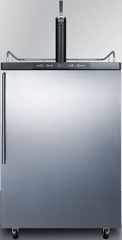 Summit® 5.6 Cu. Ft. Stainless Steel Beer Cooler/Kegerator-0
