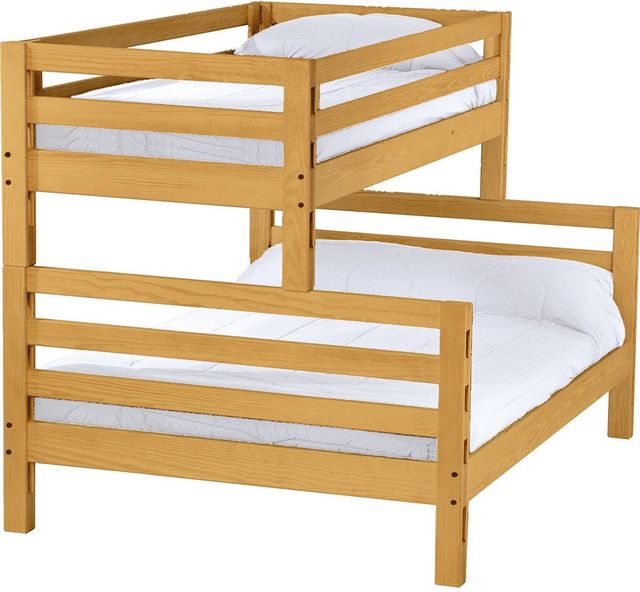 Crate Designs™ Furniture Classic Twin XL/Queen Ladder End Bunk Bed-0