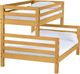 Crate Designs™ Furniture Classic Twin XL/Queen Ladder End Bunk Bed-0