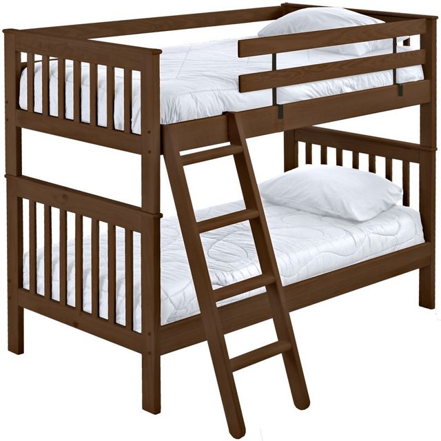 Crate Designs™ Furniture Brindle Full/Full Mission Bunk Bed-0
