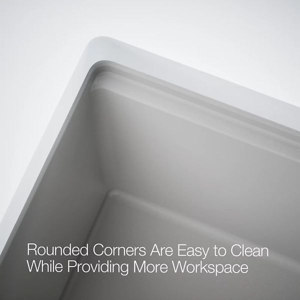 KOHLER® Billings® Matte Brown 33" Undermount Single-Bowl Workstation Kitchen Sink-4