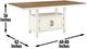 Steve Silver Co. Hyland Honey 80" Counter Table with Milk Base-2