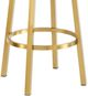 Armen Living Madrid Gold/Vintage Coffee Swivel Counter Stool-2