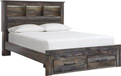 Signature Design by Ashley® Drystan Brown Rustic Queen Storage Bookcase Bed