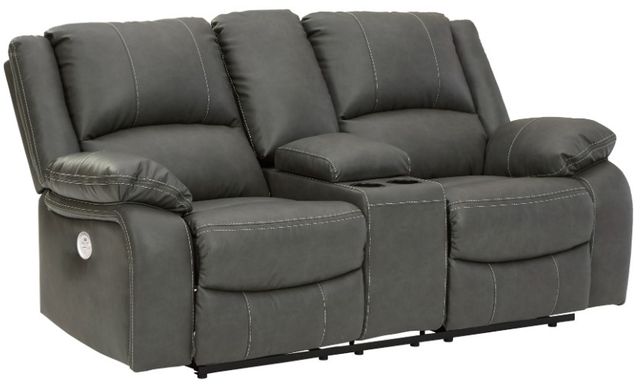 Signature Design by Ashley® Calderwell 2-Piece Gray Power Reclining Living Seating Room Set-2