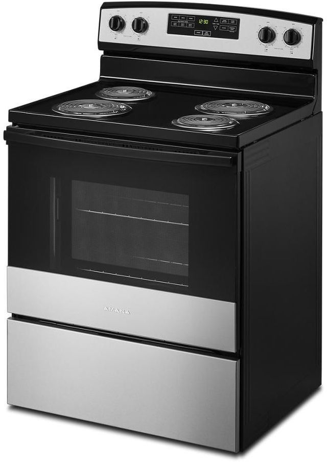 Amana® 30" Stainless Steel Freestanding Electric Range -6