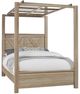 Artisan & Post by Vaughan-Bassett Cool Rustic Clear Maple Queen Mirrored Canopy Bed-0