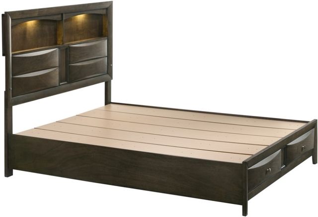 Crown Mark Fallon Dark Brown Bed-1