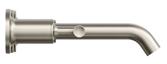 KOHLER® Purist® Vibrant Brushed Nickel Wall-Mount Bathroom Sink Faucet Trim with Lever Handles-2